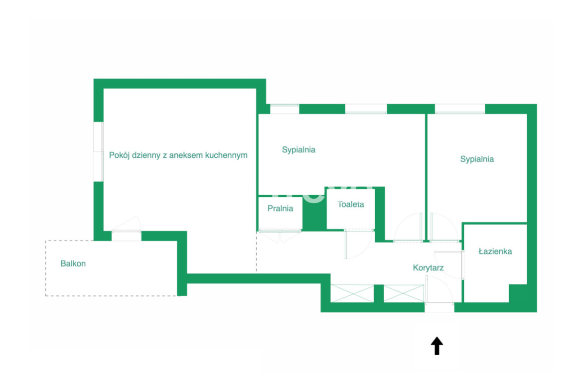 3 pok. | 2 miejsca w hali | wysoki standard - Gallery Image 20