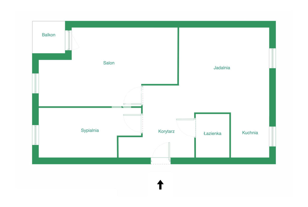 3 pok. | Balkon | Dobrze skomunikowane - Gallery Image 20