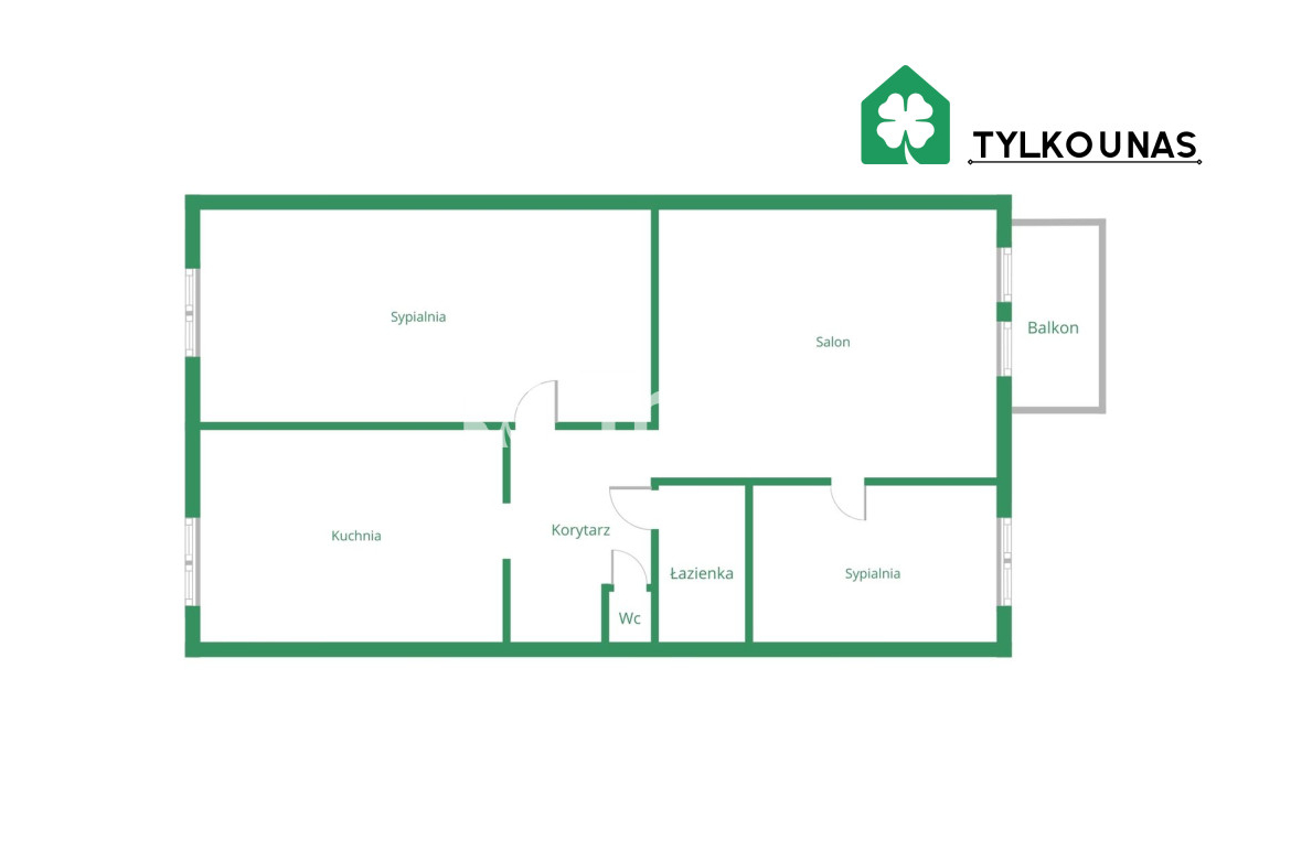 3 pokoje | Balkon 8 m² z widokiem | wysokie sufity - Gallery Image 3