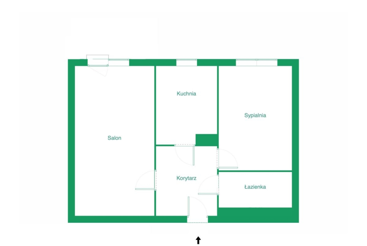 2 pokoje z oddzielną kuchnią/ 7 min pieszo do SKM