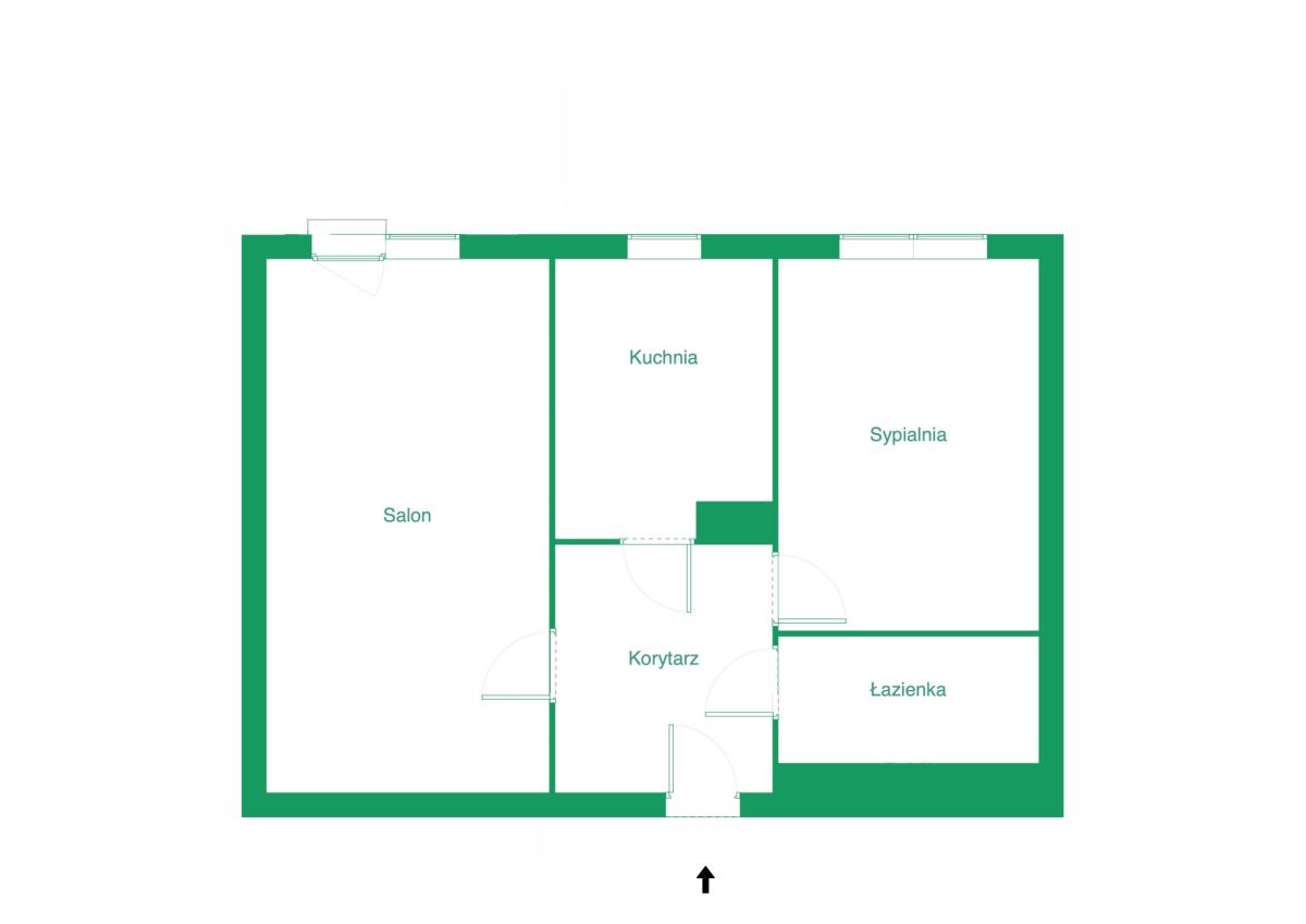 2 pokoje z oddzielną kuchnią/ 7 min pieszo do SKM