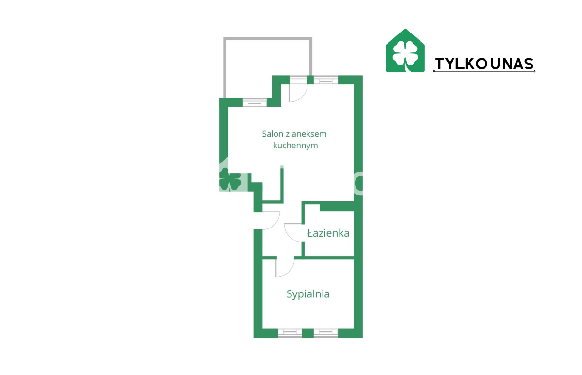 2 pokoje | Cicha i spokojna okolica | Gdańsk - Gallery Image 2