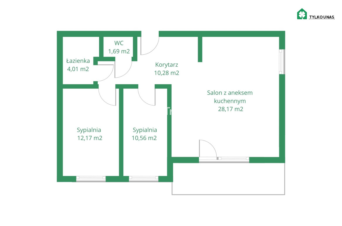 3 pok. | ładny widok | słoneczna strona | balkon - Gallery Image 16