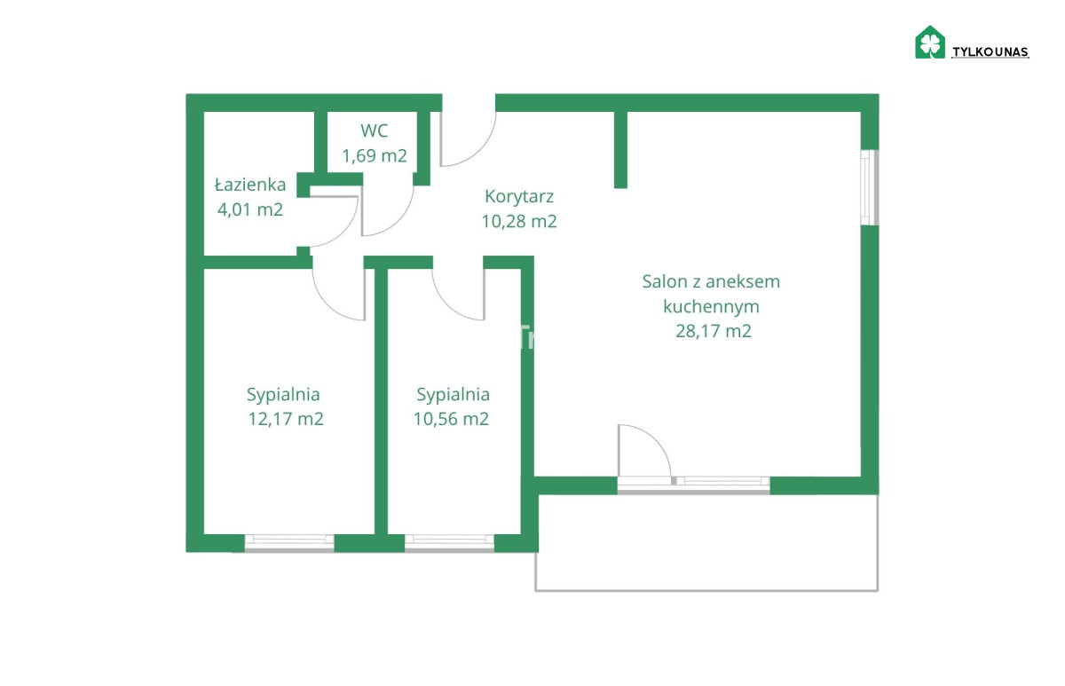 3 pok. | ładny widok | słoneczna strona | balkon - Gallery Image 16
