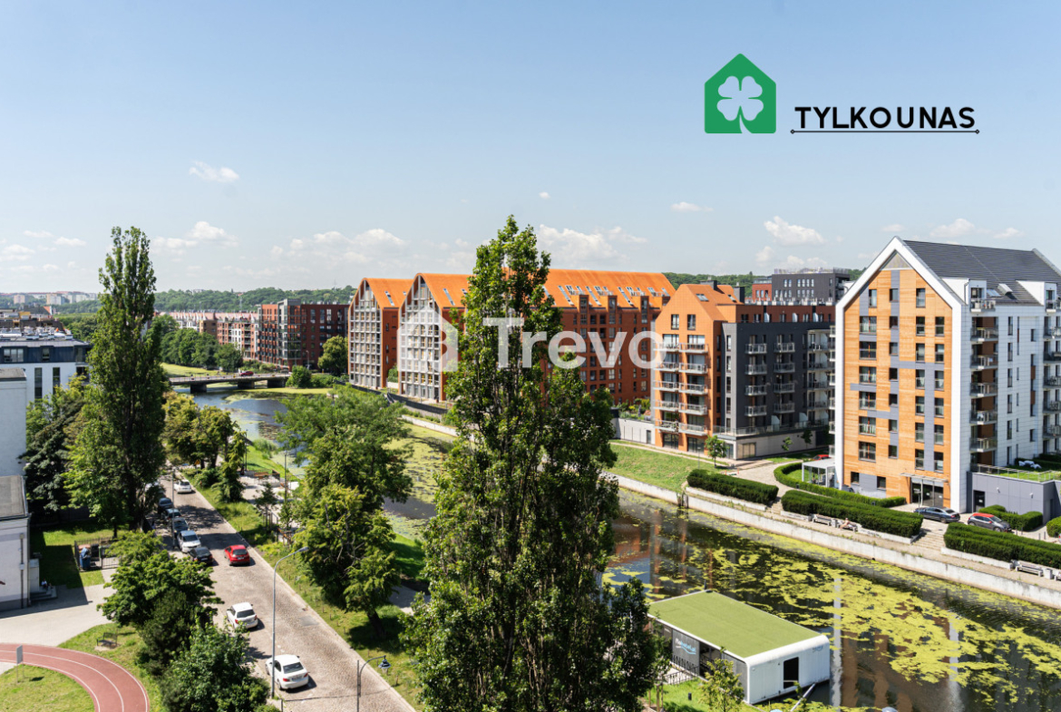 Widok na Motławę - 550m od mostu Stągiewnego