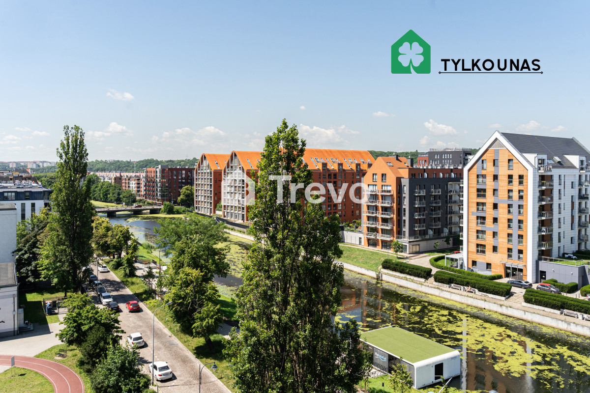 Widok na Motławę - 550m od mostu Stągiewnego