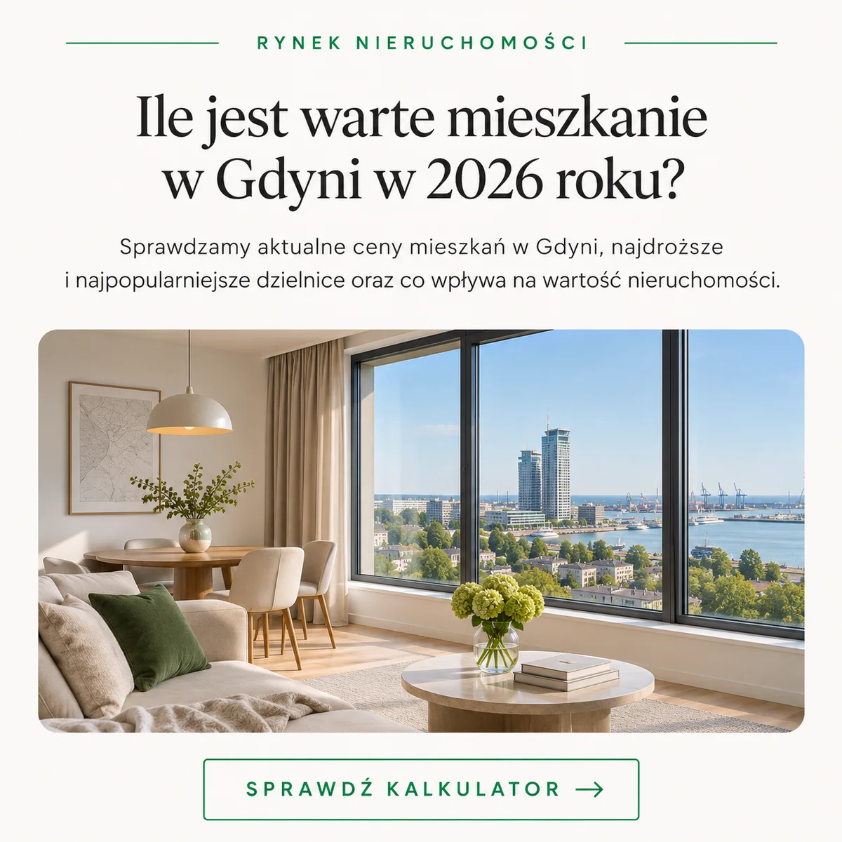 Wycena mieszkania w Gdyni w 2026 roku