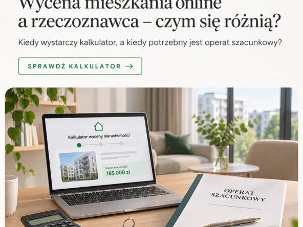 Wycena mieszkania online a rzeczoznawca i operat szacunkowy