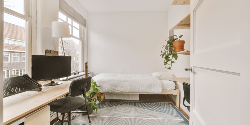 Interior of a spacious room in a luxury house